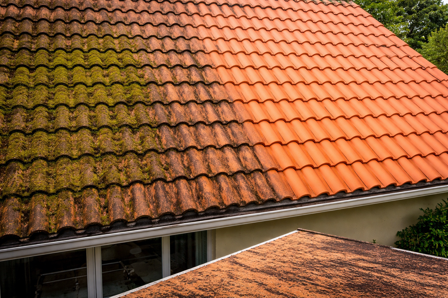 Démoussage toiture Andernos Bassin d'Arcachon