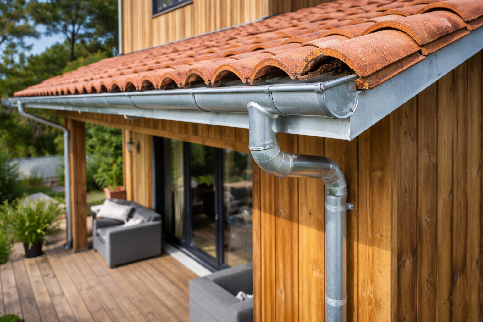 Pose gouttières zinc Andernos Bassin Arcachon